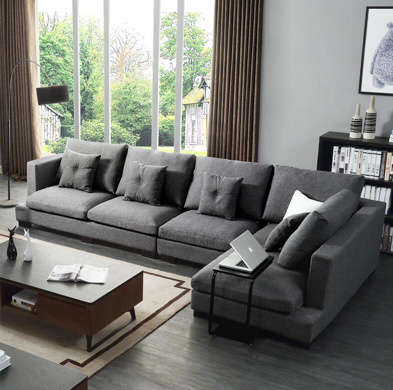 北欧布艺沙发小户型可拆洗现代简约客厅乳胶沙发设计师三人棉麻