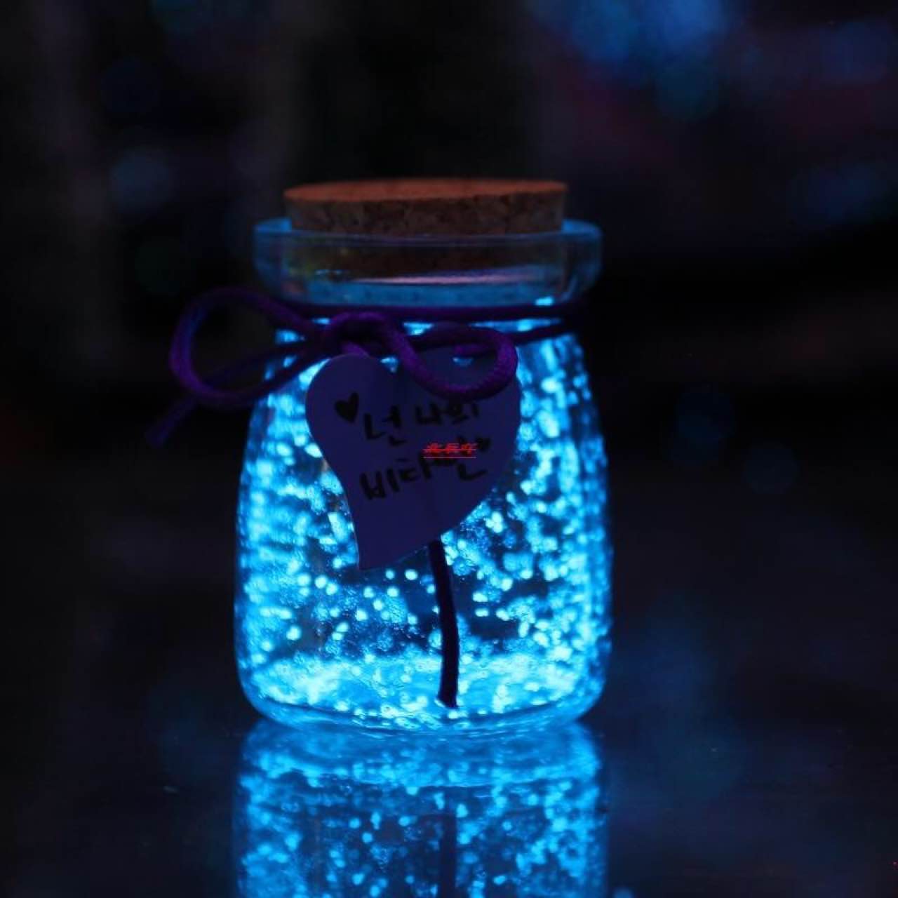 小号木塞许愿玻璃瓶创意生日婚礼摆件幸运星装夜光纸星星的瓶子颜色分类: 小号蓝色 小号桔色……