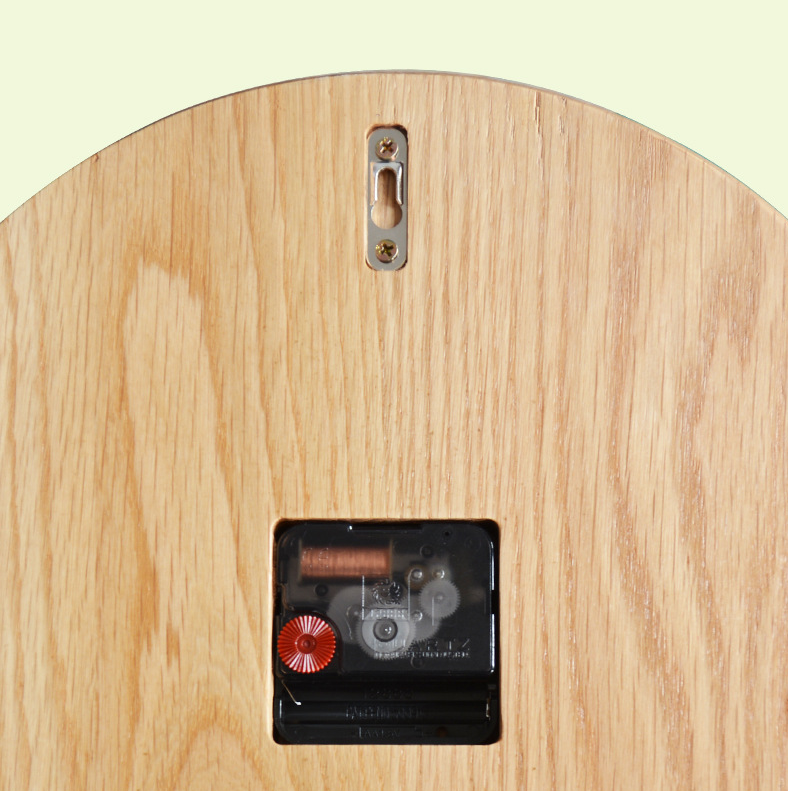 原木挂表客厅欧式创意个性橡木时钟卧室日式现代静音北欧实木挂钟