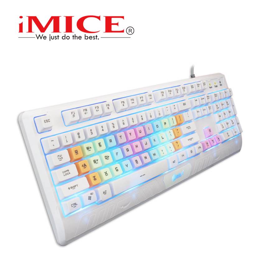 三色背光键盘 曲面键盘脸滚键盘 专业级电竞游戏键盘机械手感键盘