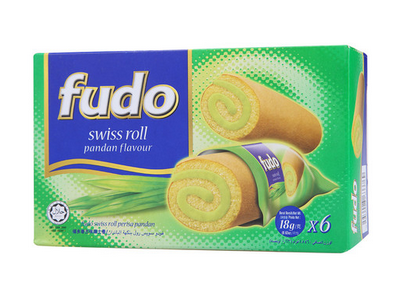 Fudo福多 瑞士卷 香兰味 18g*6 马来西亚进口